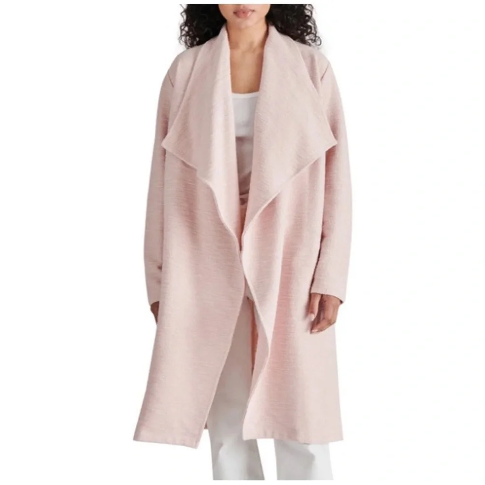 Steve Madden SLUB KNIT JACKET IN ROSE TAUPE size large